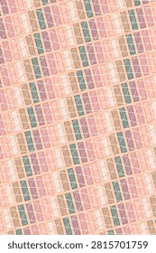 Earth desert rose visual background with framed accents and intersecting ripple line field pattern