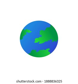 earth design on white background