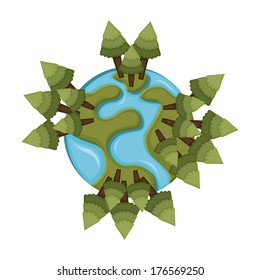 earth design over white background vector illustration