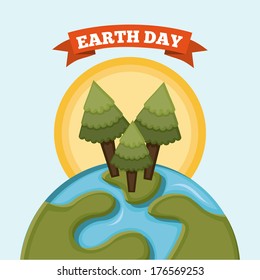 earth design over white background vector illustration