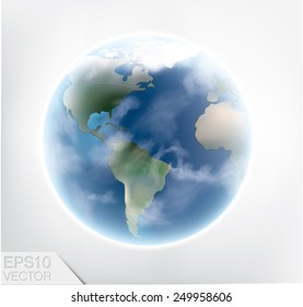 Earth. Detailed vector art.