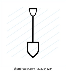 earth digging tool icon, building tool