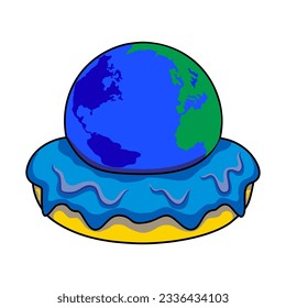 Earth Donut Patch V85 Patch Streetwear, Urban, Luxury, Modern Design Patch Commercial Use
