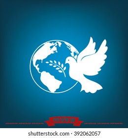 Earth Dove Stock Vector (Royalty Free) 392062057 | Shutterstock