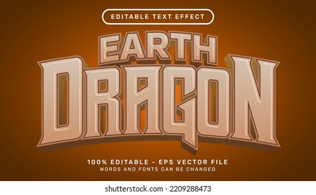 Earth Dragon Light Color 3d Text Effect