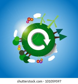 Earth - eco illustration