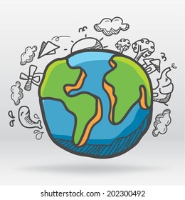 Earth Eco Vector