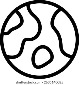 earth editable cartoon style icon sticker vector