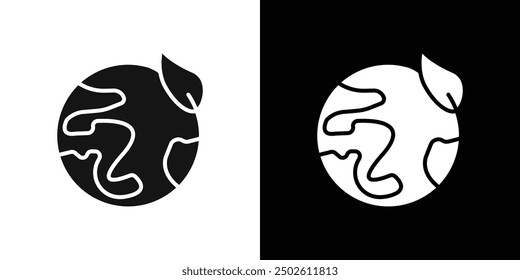 Vector de conjunto de logotipos de iconos de entorno terrestre