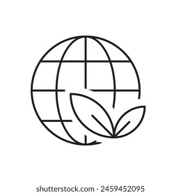 Earth environment icon, template for graphic and web design. vector illustration