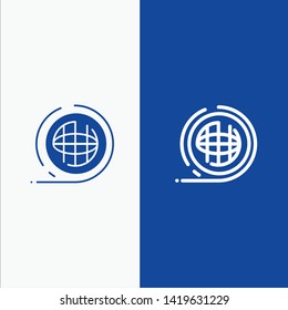 Earth, Environment, Planet, Shaping, Terra Line and Glyph Solid icon Blue banner Line and Glyph Solid icon Blue banner