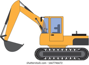 archivo vectorial de excavadora terrestre