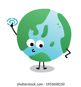The earth was expressed in a fun way