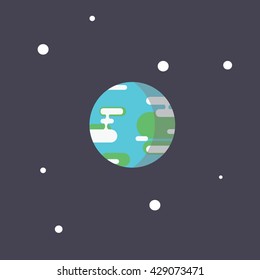 Earth , Flat Design