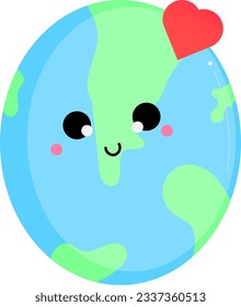 ilustración vectorial de diseño plano terrestre.