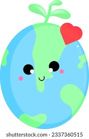 ilustración vectorial de diseño plano terrestre.