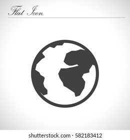 Earth flat Icon.