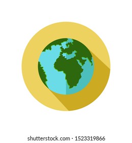 Earth flat icon, universal icon for web