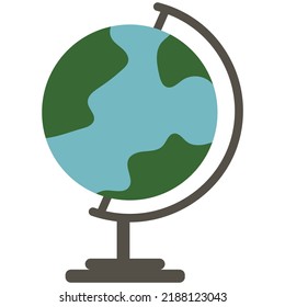 Earth Glob Icon Vector  Illustration