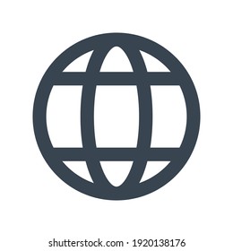 Icono global de la Tierra.mundo,planeta (ilustración vectorial)