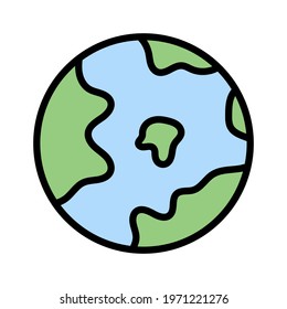 Earth, global, world icon vector image. Can also be used for customer support and UI. Suitable for use on web apps, mobile apps and print media.