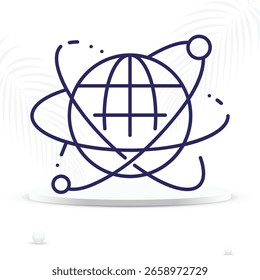  Ícone do Planeta Astronômico do Globo da Terra