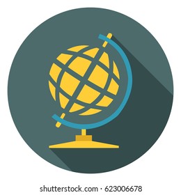 Earth globe ball icon