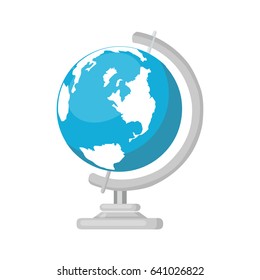 Earth globe ball icon