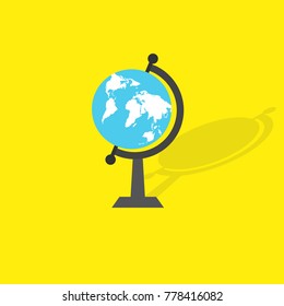 Earth Globe Ball Icon Vector Illustration Stock Vector (Royalty Free ...