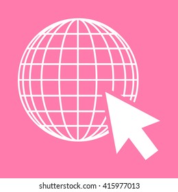 Earth Globe with cursor