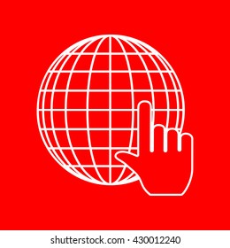 Earth Globe with cursor