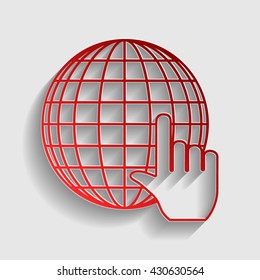 Earth Globe with cursor