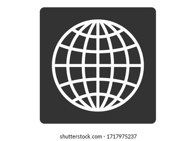  Icono del vector de diseño del globo terrestre