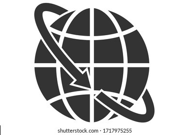  Earth globe design vector icon