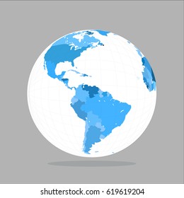 Earth globe design. Vector illustration 