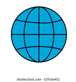earth globe diagram icon image vector illustration design 
