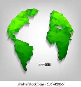 Globo terrestre. Ilustração do vetor EPS10.