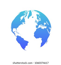Earth globe icon