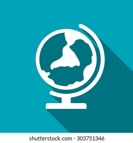 Earth globe icon