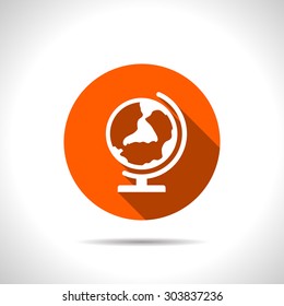 Earth globe icon