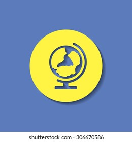 Earth globe icon