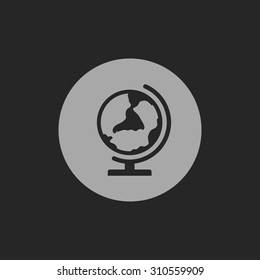 Earth globe icon