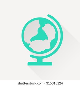 Earth globe icon