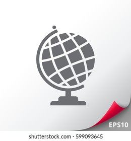 Earth globe icon