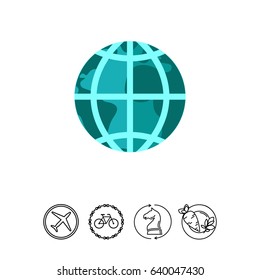 Earth Globe Icon