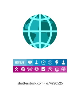 Earth Globe Icon