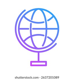 Earth Globe Icon Element For Design
