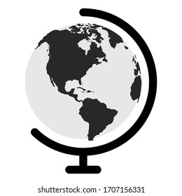 earth globe icon. flat illustration of earth globe vector icon. editable earth globe sign symbol. vector illustration.