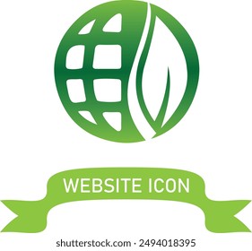 Earth globe icon gradient data logo template 