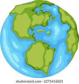 Earth globe icon on white background illustration